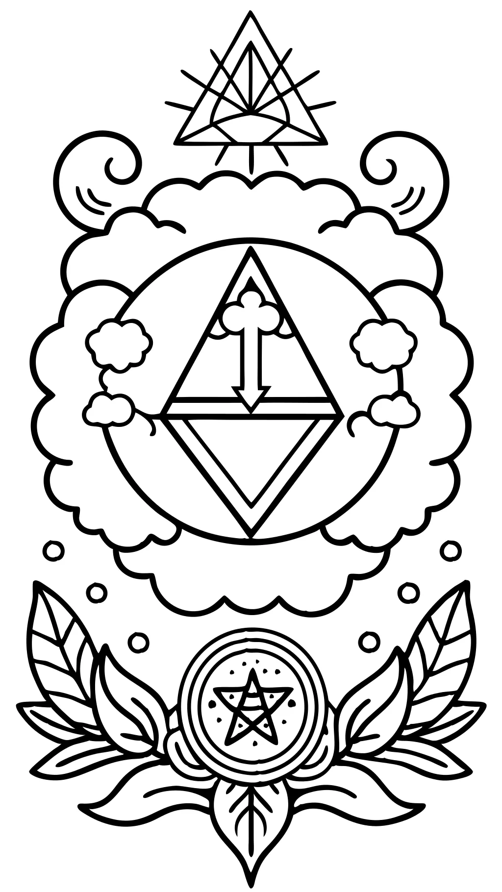 trinity coloring page